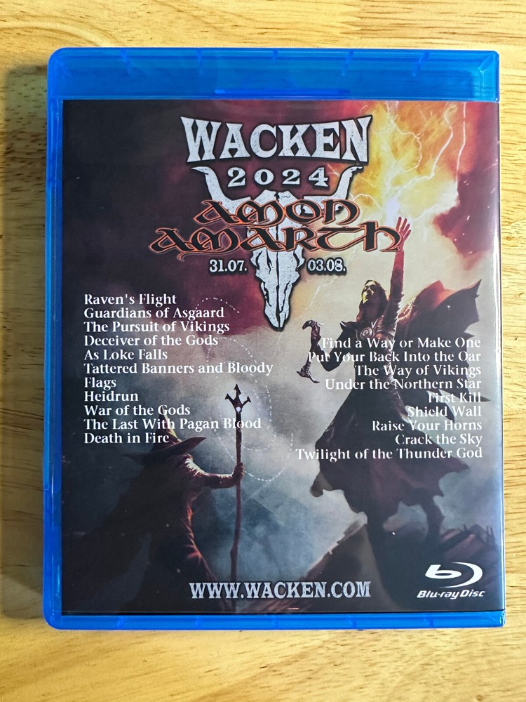 Amon Amarth - Live at Wacken 2024 Blu-ray Johan Hegg
