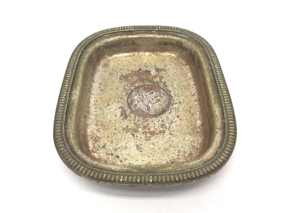 Vintage Used Silverplate Friedman Silver Co. Griffon Small Change Tray/Ashtray