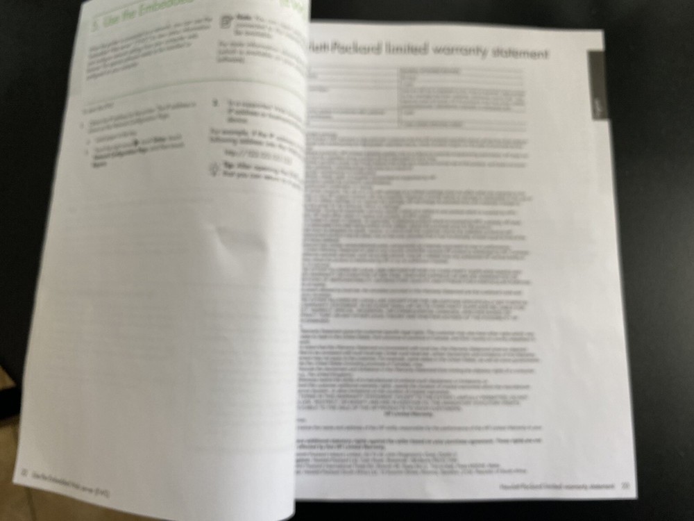 HP Officejet 6500A "Getting Started Guide" Instruction Booklet