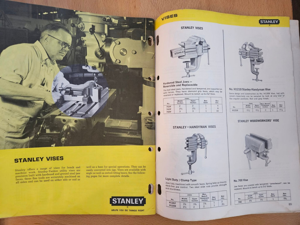 Vintage Stanley Hand Tools Catalog No. 34 - 1969