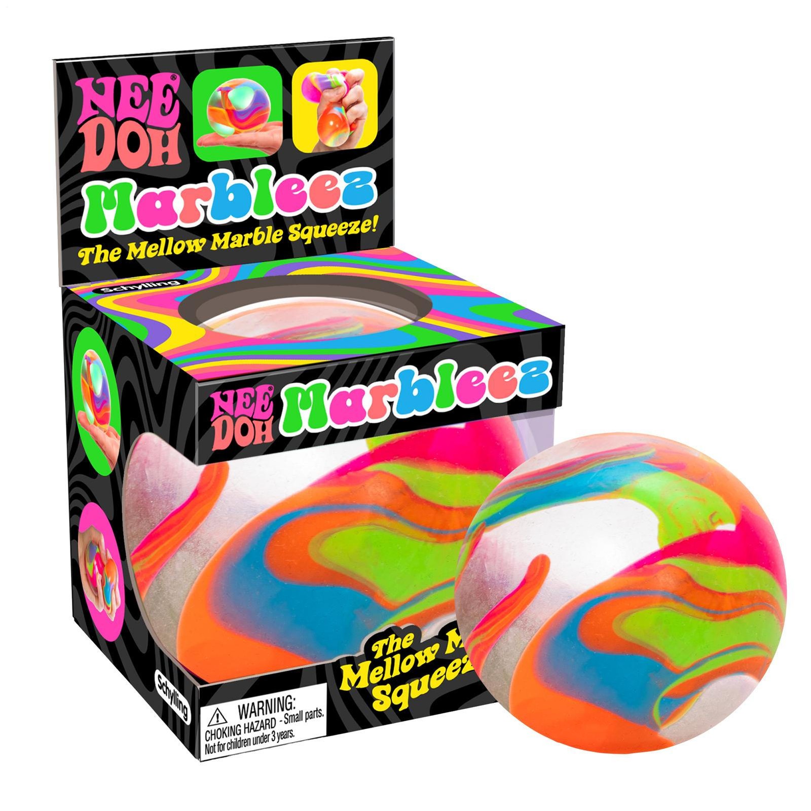 NeeDoh Super Marbles Marbleez Stress Ball [1 RANDOM Color!]
