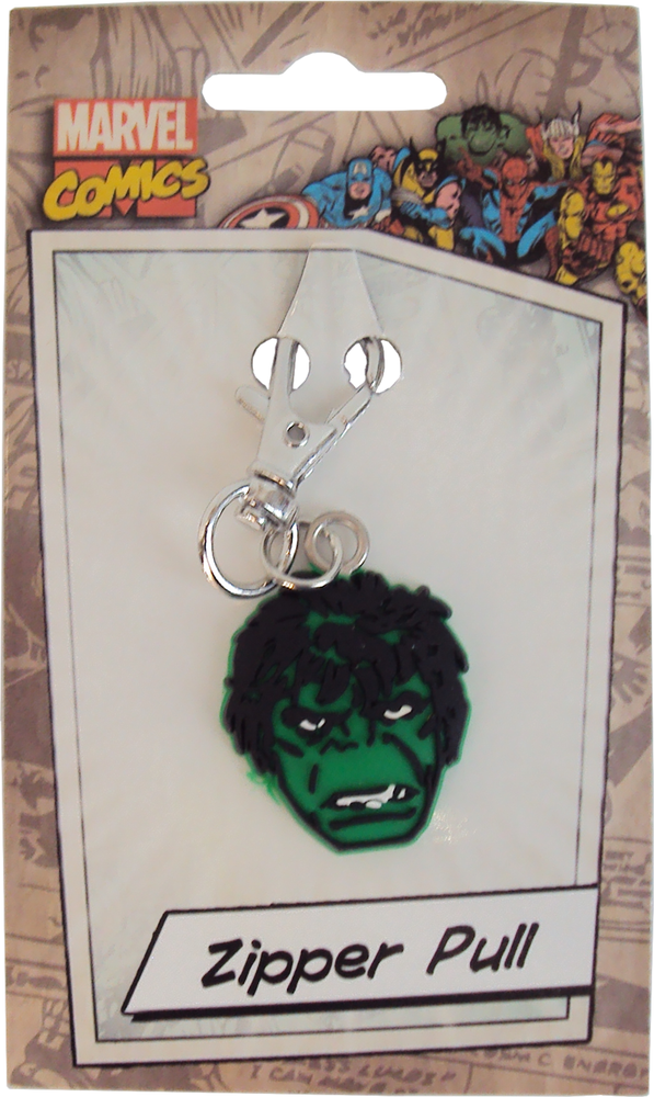 Zipper Pull - Incredible Hulk Marvel Superhero Comic Gift 1.125" Rubber #88516