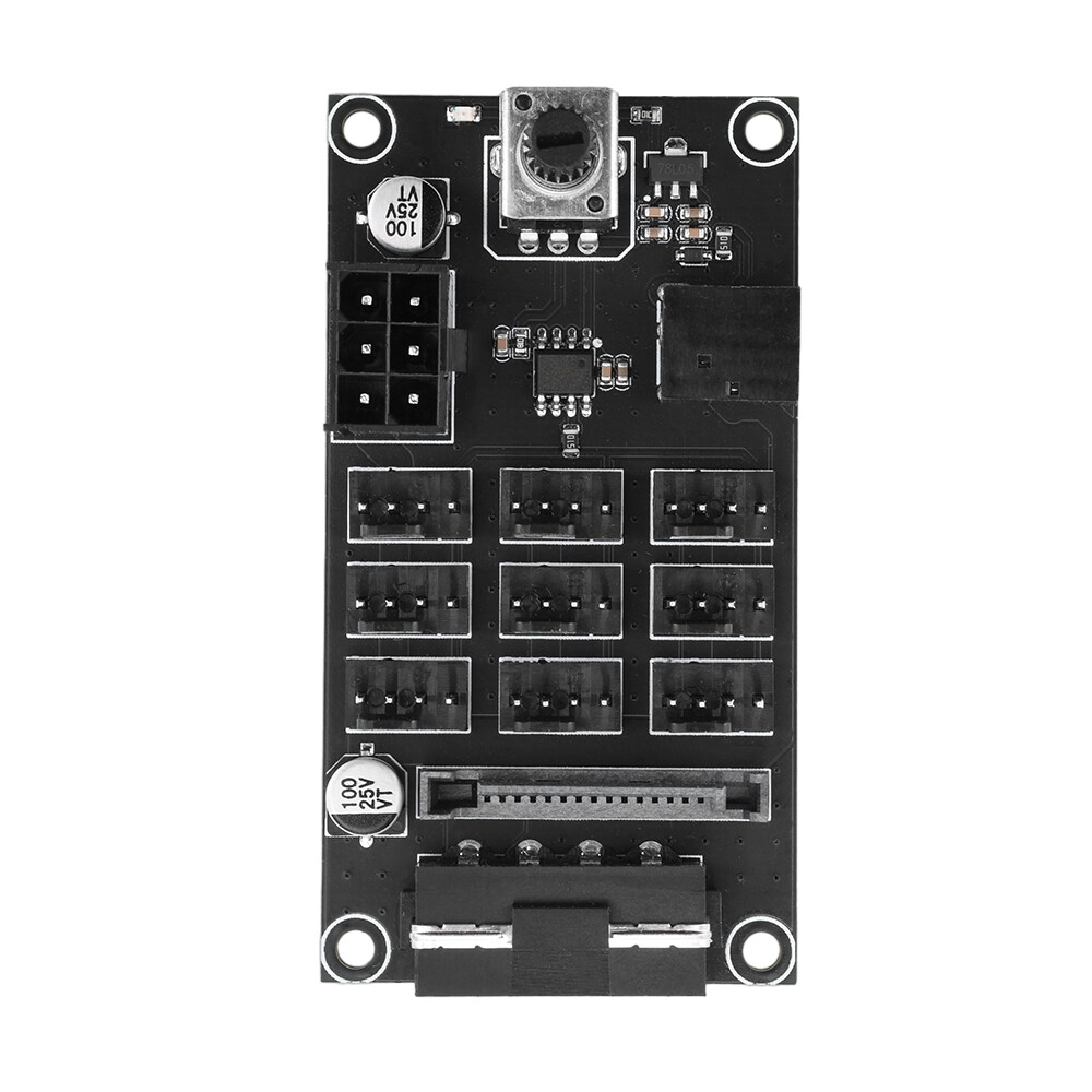 Computer Chassis PWM Violent Fan Speed Controller 9CH High-Power Hub Controller
