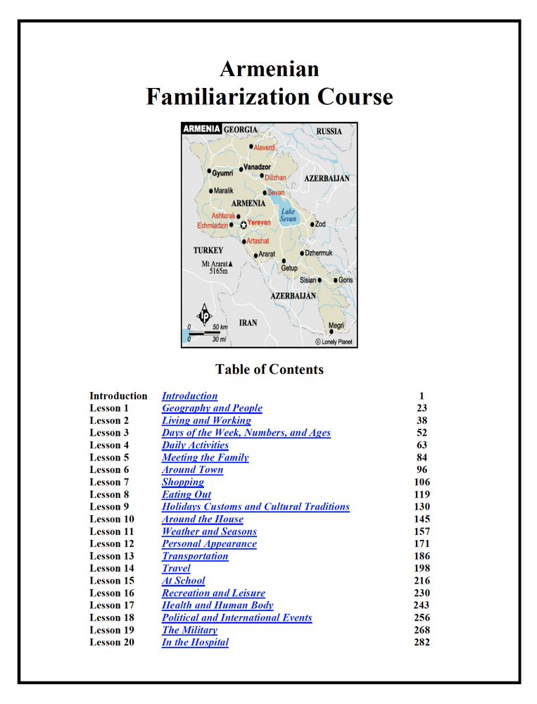 296 page SF SOF Special Forces ARMENIAN LANGUAGE Text on Data CD