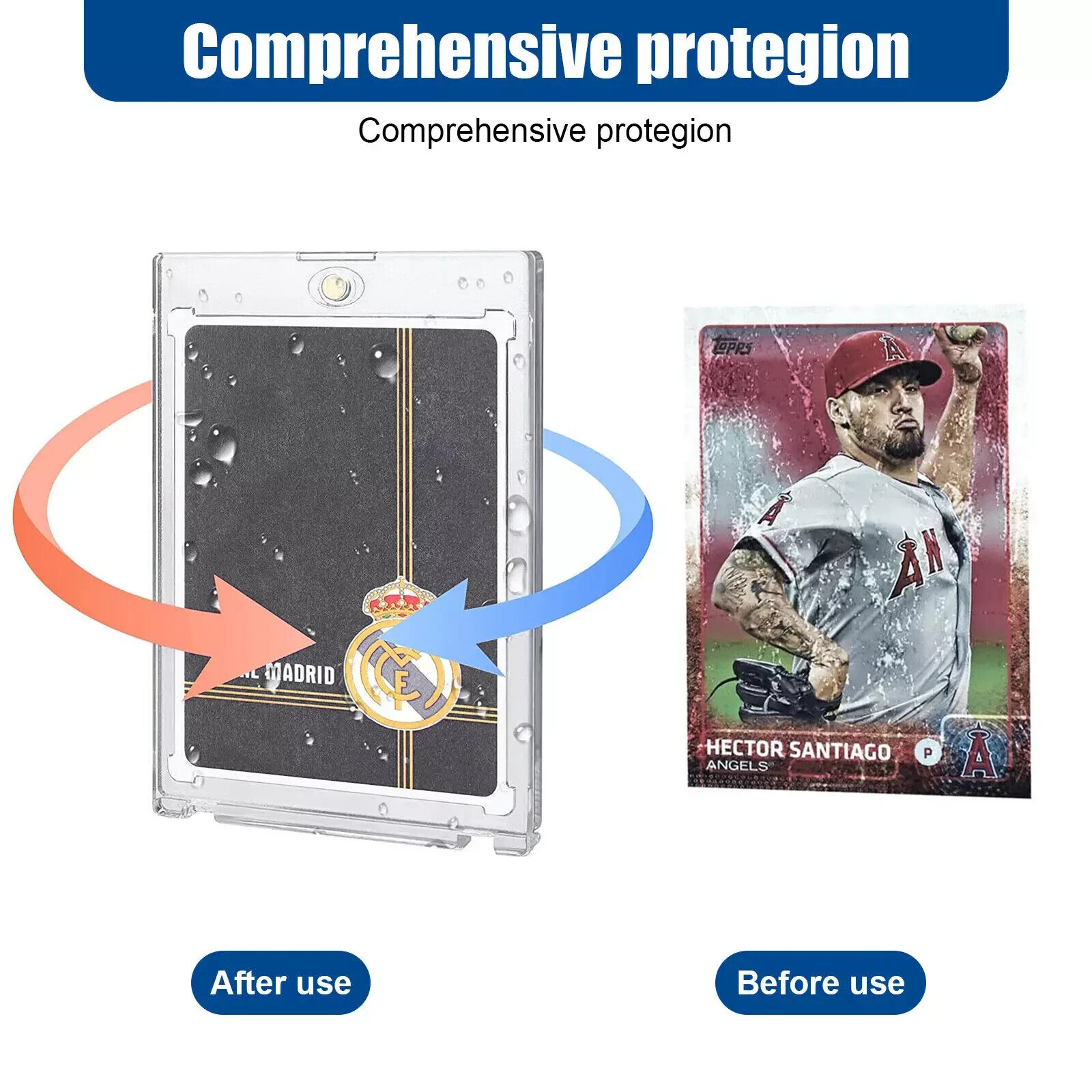 30 Pack Magnetic Trading Sports Card Holders 35pt One-Touch Hard UV Protection