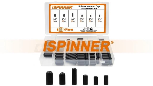 100PCS Carburetor Vacuum Rubber Cap Kit | Intake Line Plug Assortment