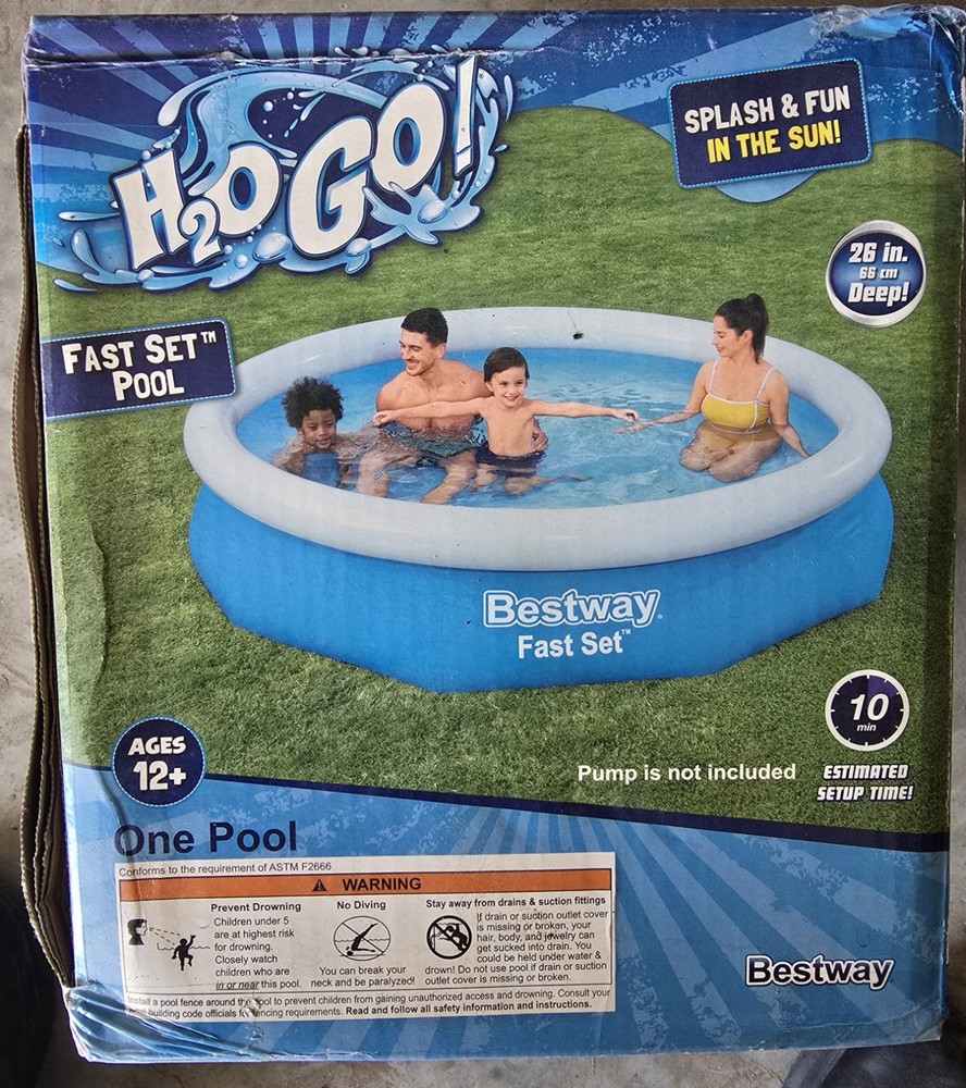 10 ft H2OGO Fast Set Pool – Great Condition
