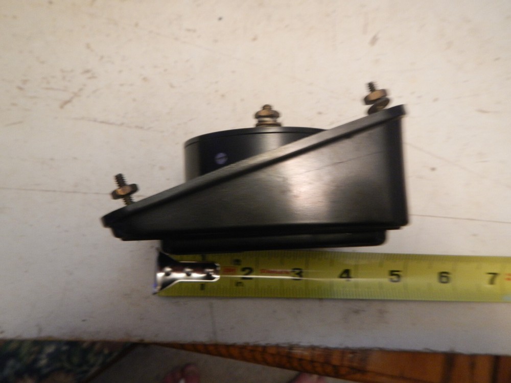 Vintage Industrial Simpson Volt Power Meter Panel mount angle Black Bakelite
