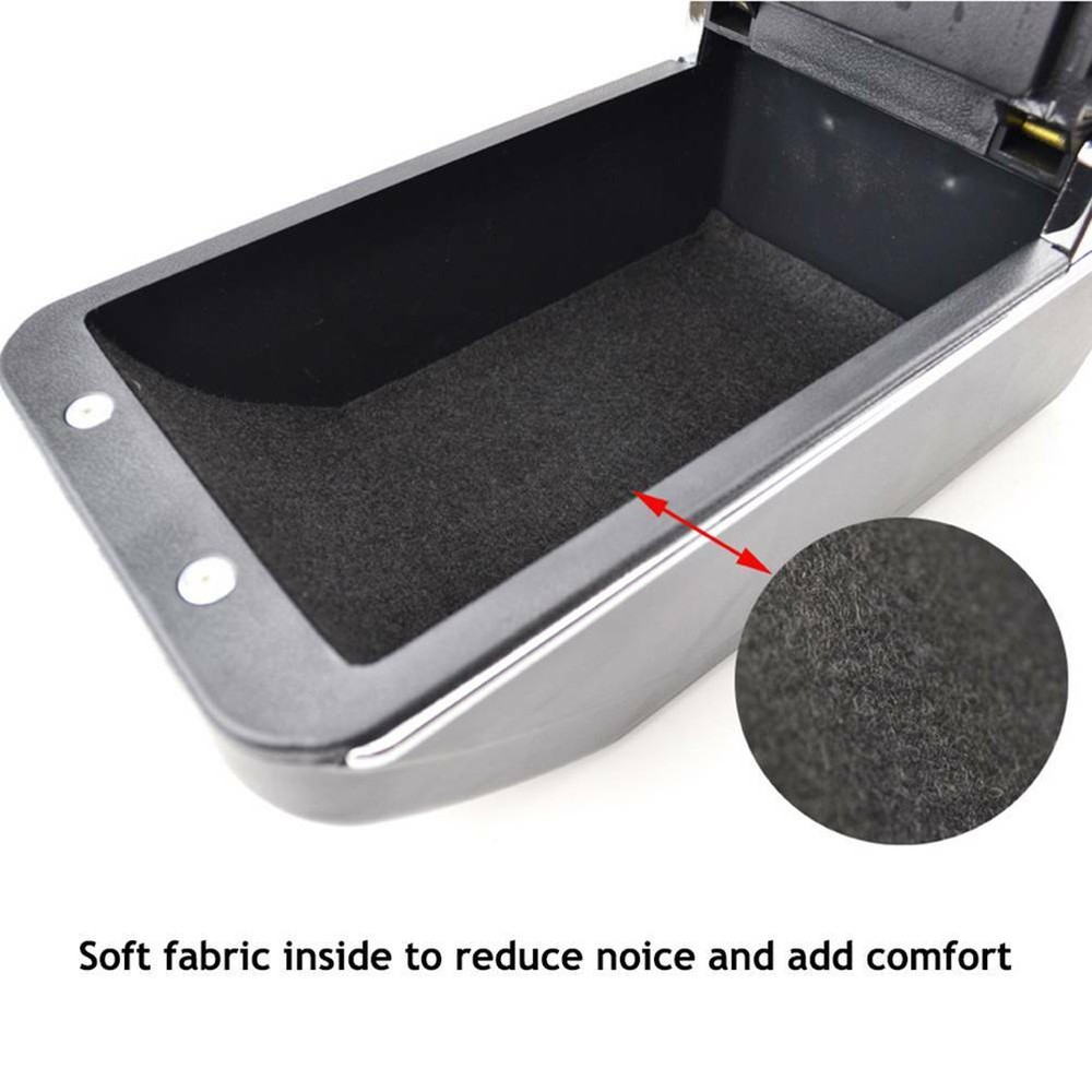 For 2002~2008 Honda Fit/Jazz Leather Central Console Armrest Storage Compartment