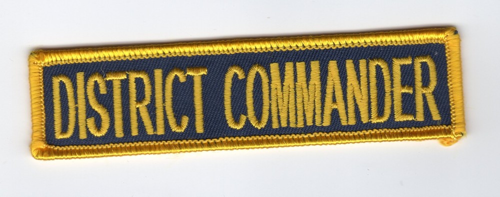 District Commander BC Patch Cat No C7060