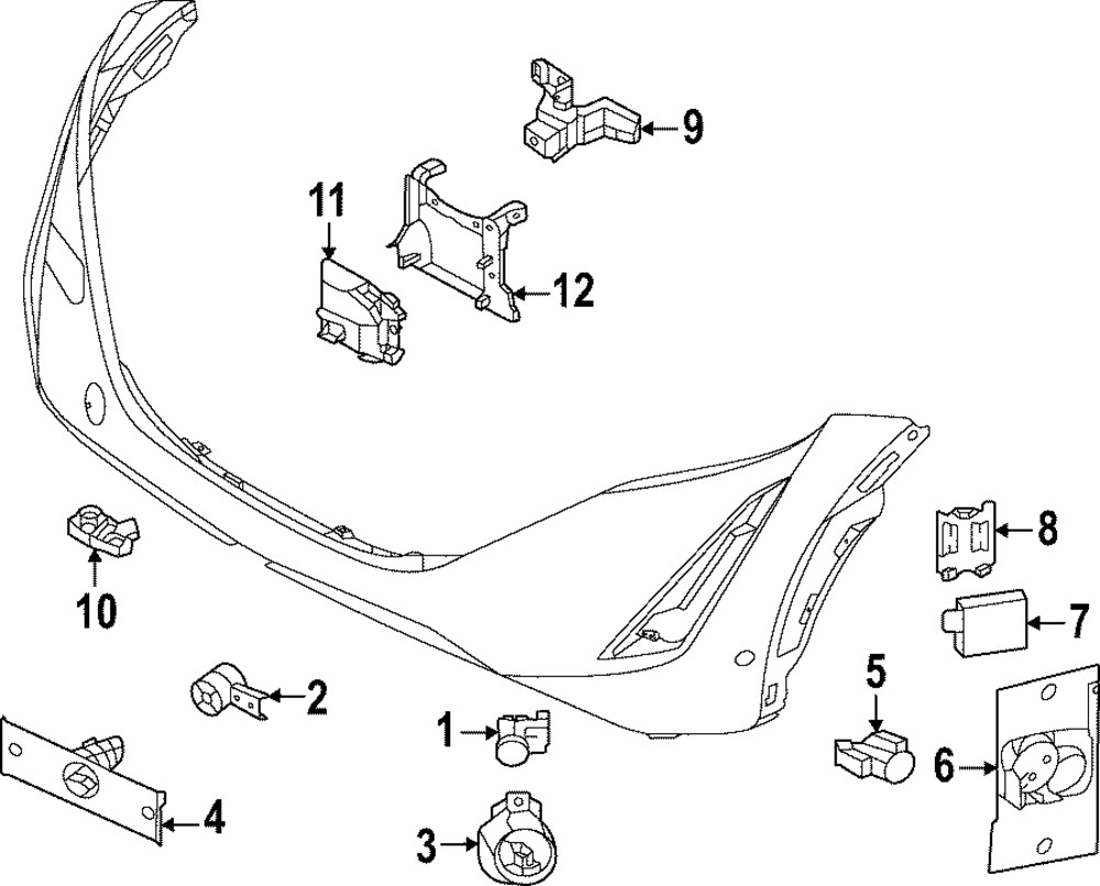 Genuine Nissan Radar Sensor 284N0-5MT0A