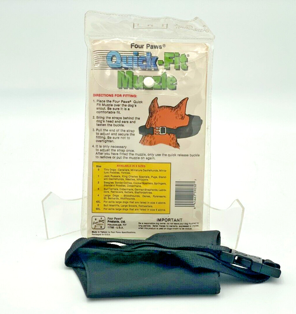 Four Paws Dog Muzzle Size 3 Quick Fit Medium