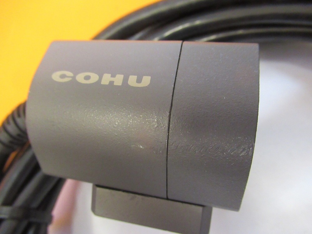 COHU CAMERA WITH CABLE MICROSCOPE PART OPTICS AS PICTURED &FT-6-X5