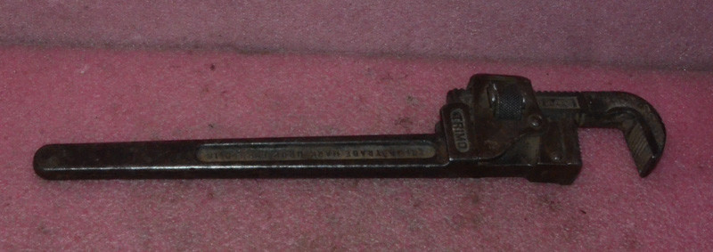 3 Vintage Pipe Wrenches USA MADE.