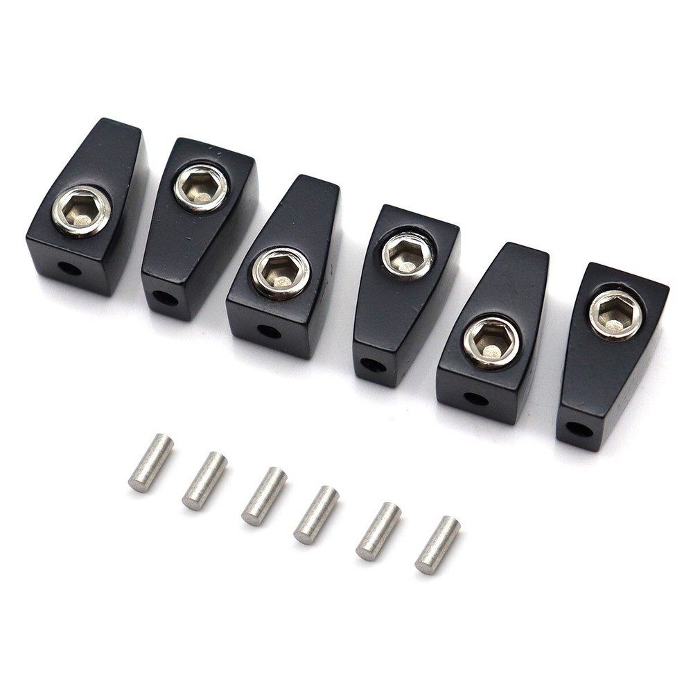 6 String Headless Electric Guitar Nuts Single String Nuts Split Type Nuts Black