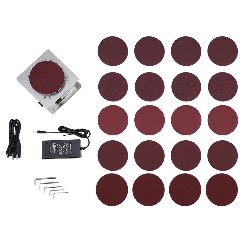 Electric Disc Sander Machine Edge Sharpener Mini Bench Polisher Tools Kits 4inch