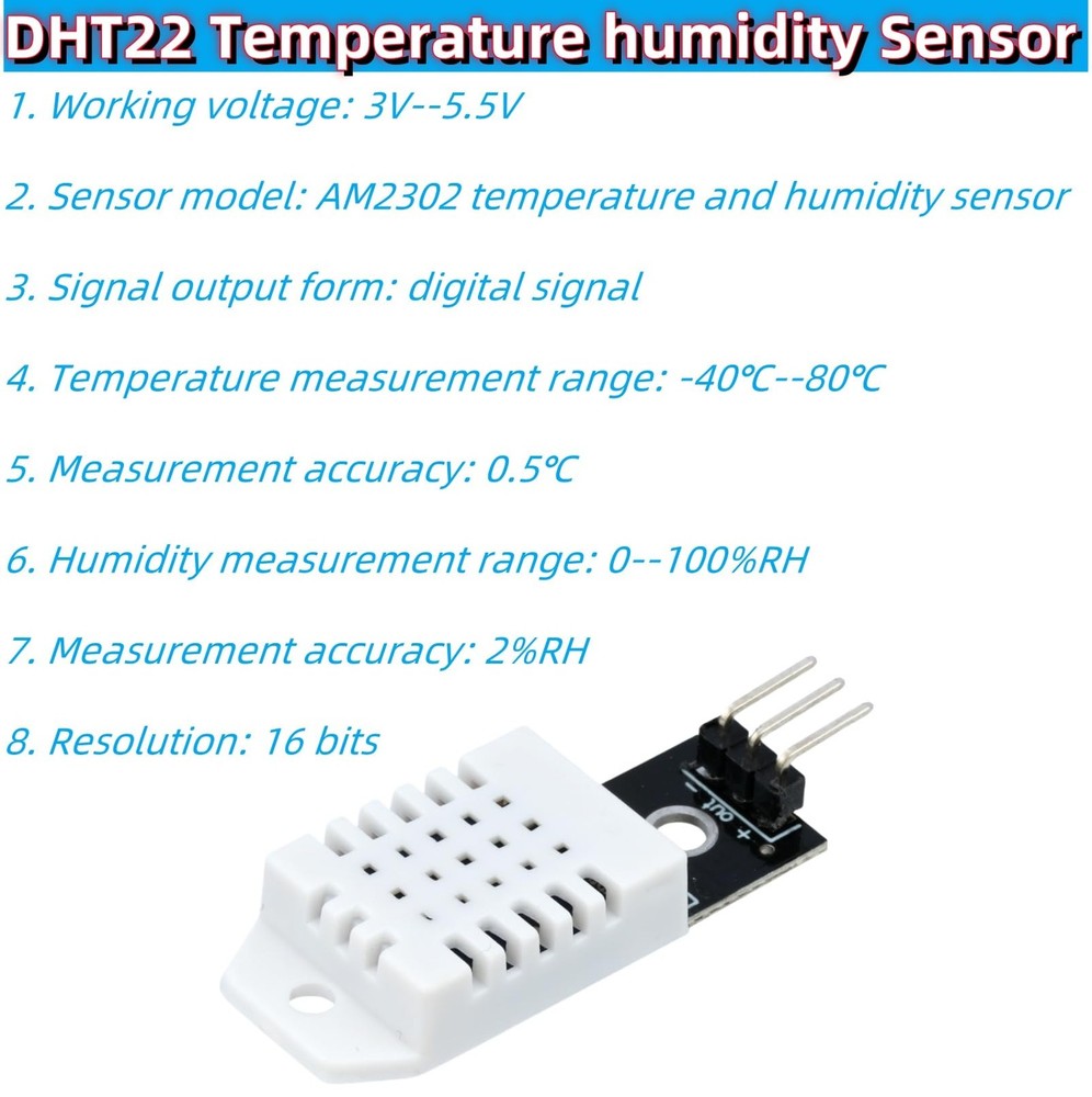 3 PCS DHT22 Digital Temperature Humidity Sensor AM2302 Module Arduino DIY