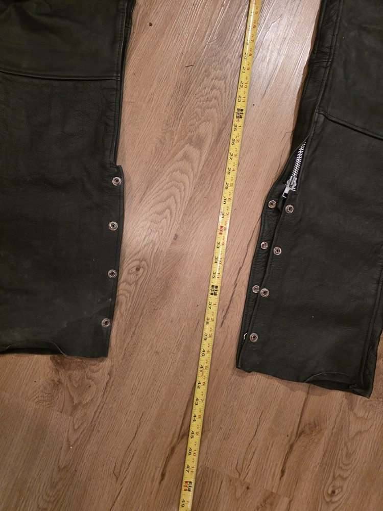 Hot Leathers Motorcycle Chaps Size Medium