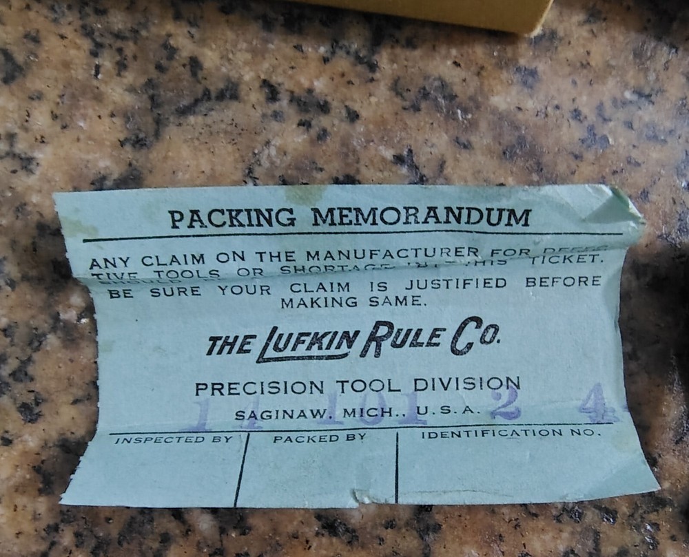 🗽LUFKIN MICROMETER CALIPER 010
