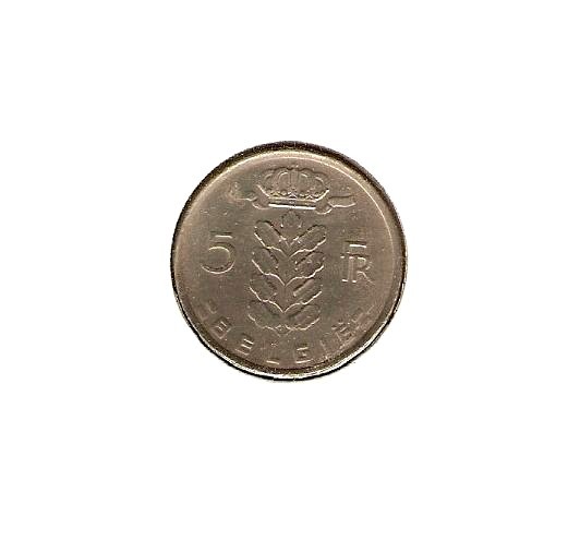 1978 BELGIUM Coin 5 FRANCS - DUTCH
