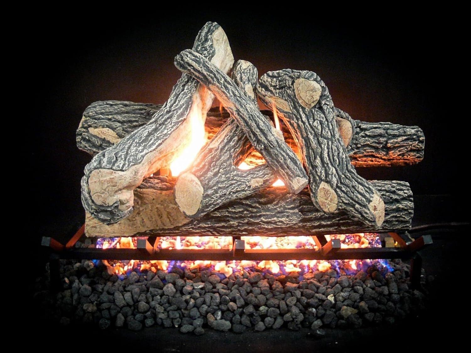 Dreffco 18" 24" 30" Great Oak Premium Realistic Vented Gas Logs (logs only)