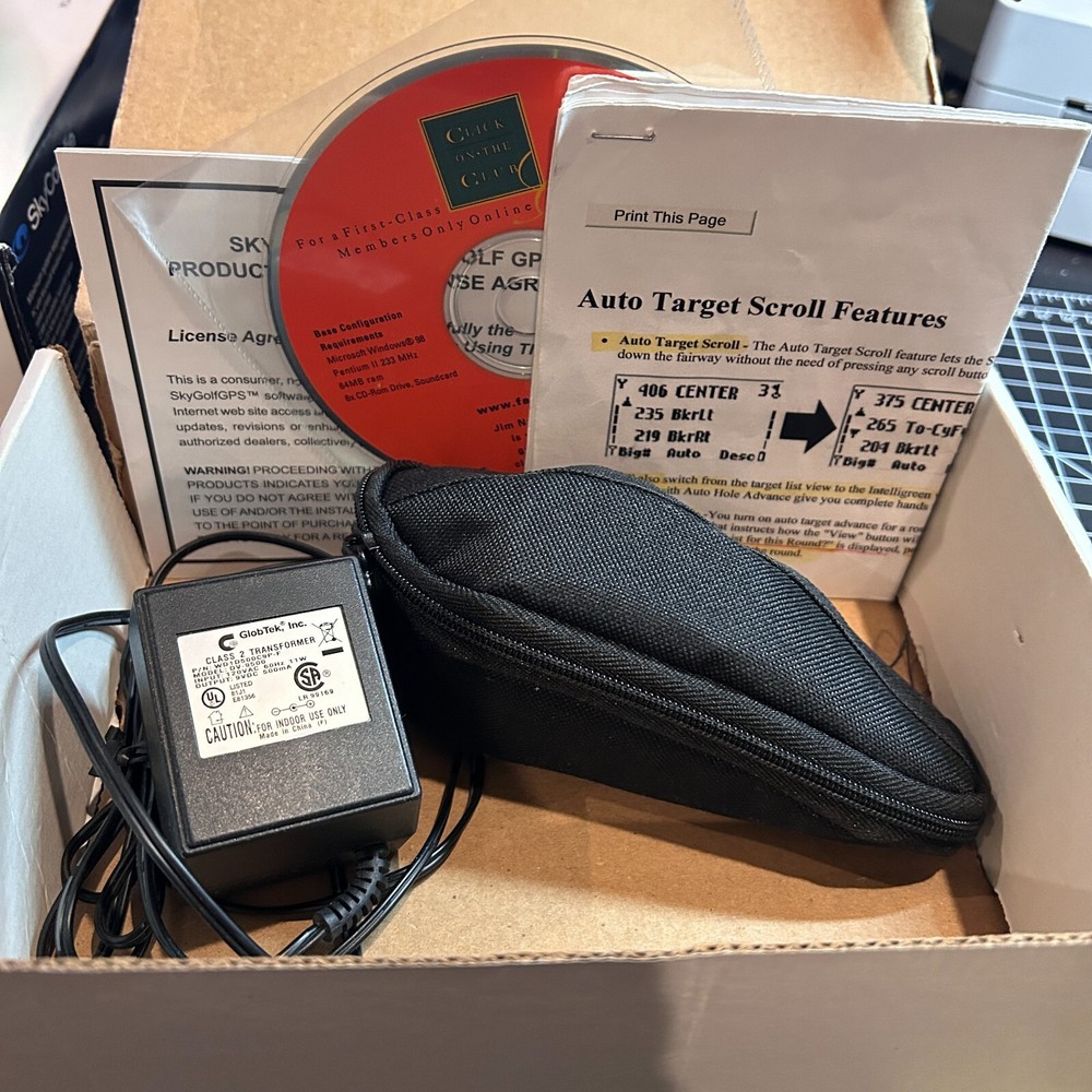 SkyCaddie Rangefinder GPS Kit – Cable, CD, Quick Guide – SkyGolf Used