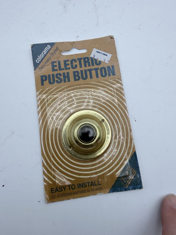 Lee Electric Push Button Gold And Black NOS