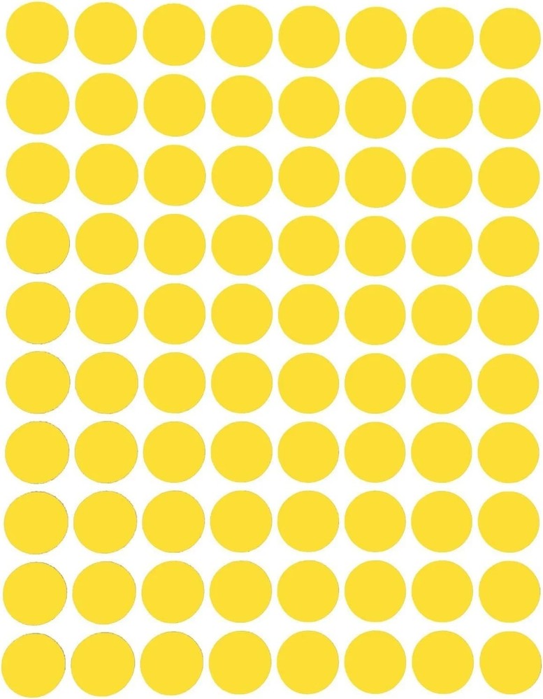 Dots Stickers Color Coding ~1/2 Inch 13mm Solid Colors Round Labels 32 Sheets