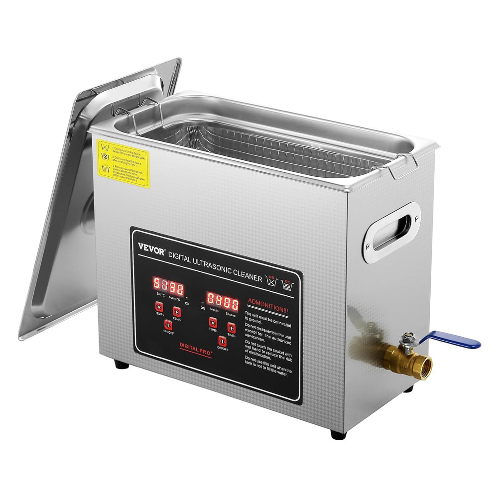 Ultrasonic Cleaning Machine with Digital Timer & Heater Professional 6L