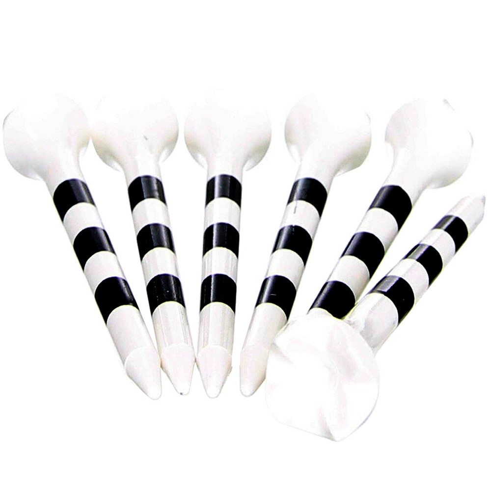 New Pride Evolution 2 3/4" Plastic Golf Tees (100 count) White/Black