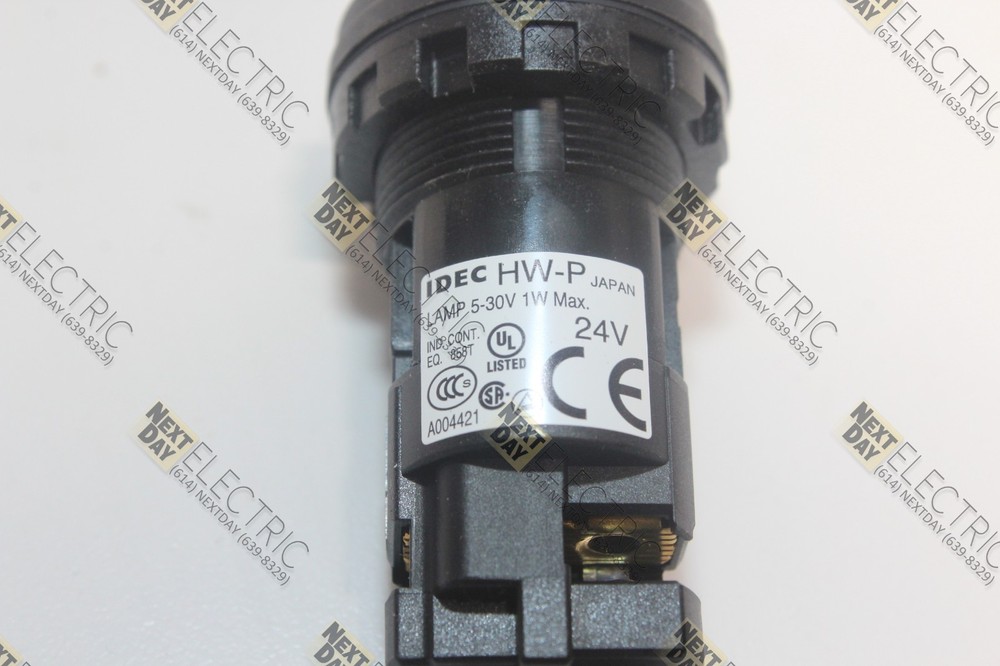 Idec, HW1P-2Q4A, Pilot Light Lamp 5-30v 24v Panel Clear White Panel Indicator