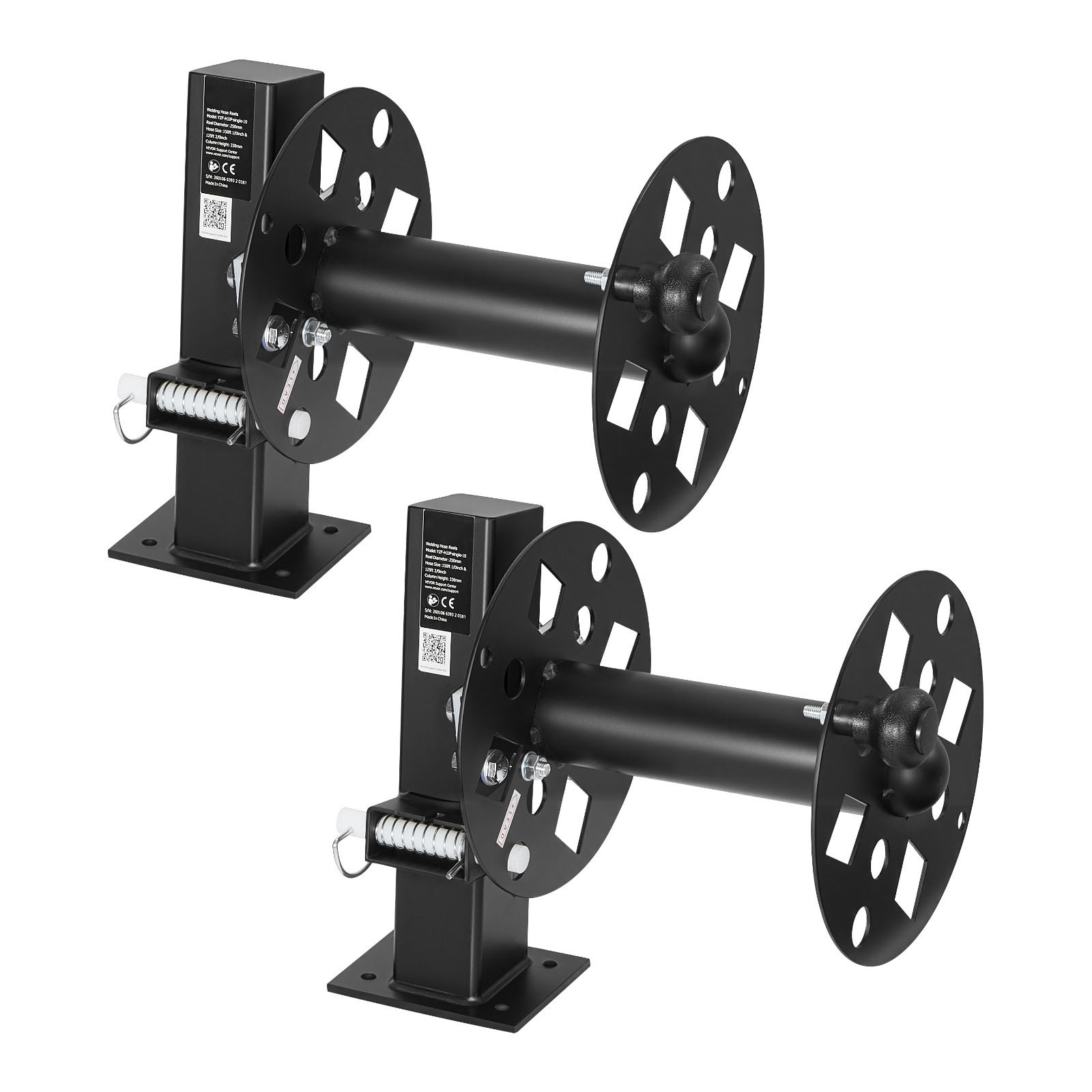 Uimoso 2PCS Heavy-Duty Welding Cable Reels for 150FT 1/0 & 125FT 2/0 Cables