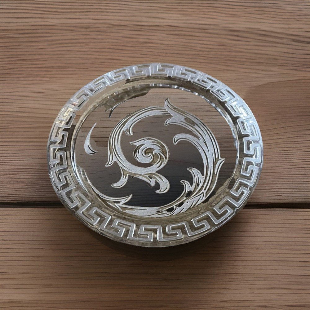 VERSACE GLASS MULTIPURPOSE,with GREEK KEY EDGE