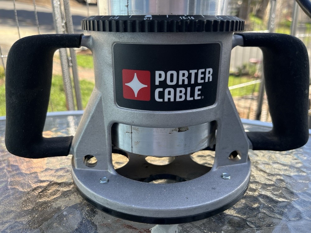 Porter Cable 7518 Variable Speed Production Router & 75361 Fixed Base USA Made!