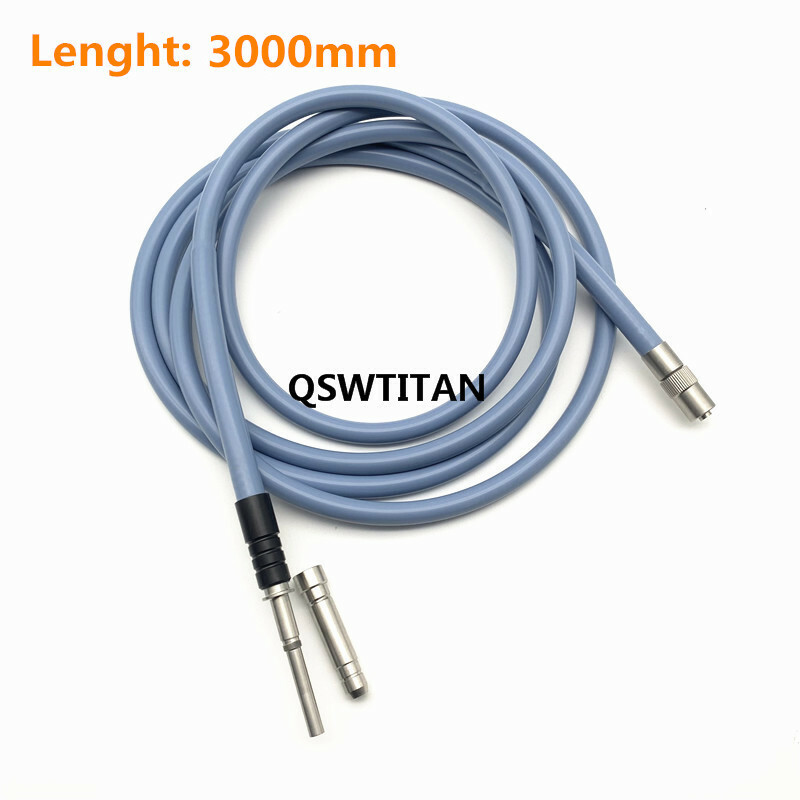 Endoscop Fiber Silicone cable 1.8m-3m Light Source Microscope Guide interface