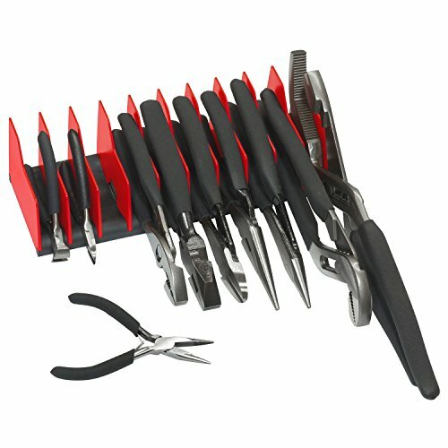 Ernst 5500 10 Tool Plier Pro Organizer- Red/Black