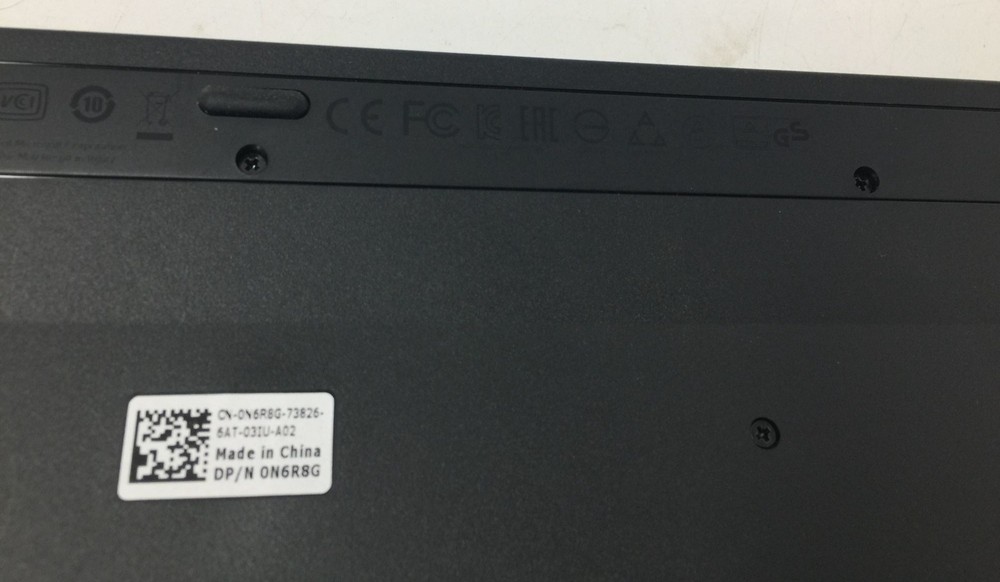 Slim Black DELL Wired Keyboard - Preowned