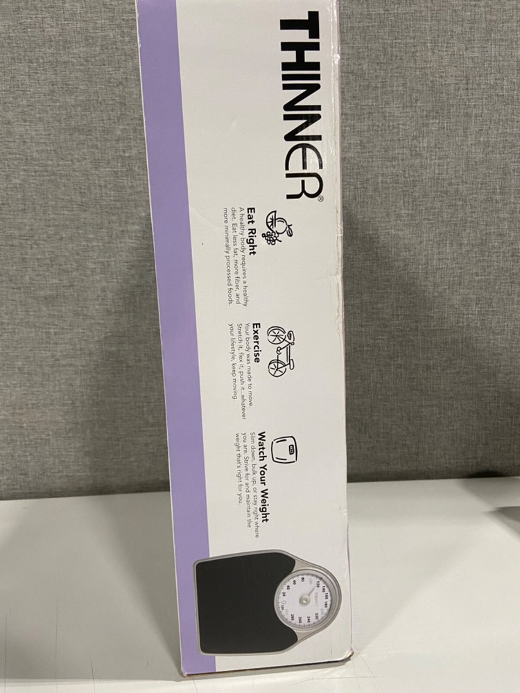 Thinner XL Dial Analog Scale-Black Matte and Silver
