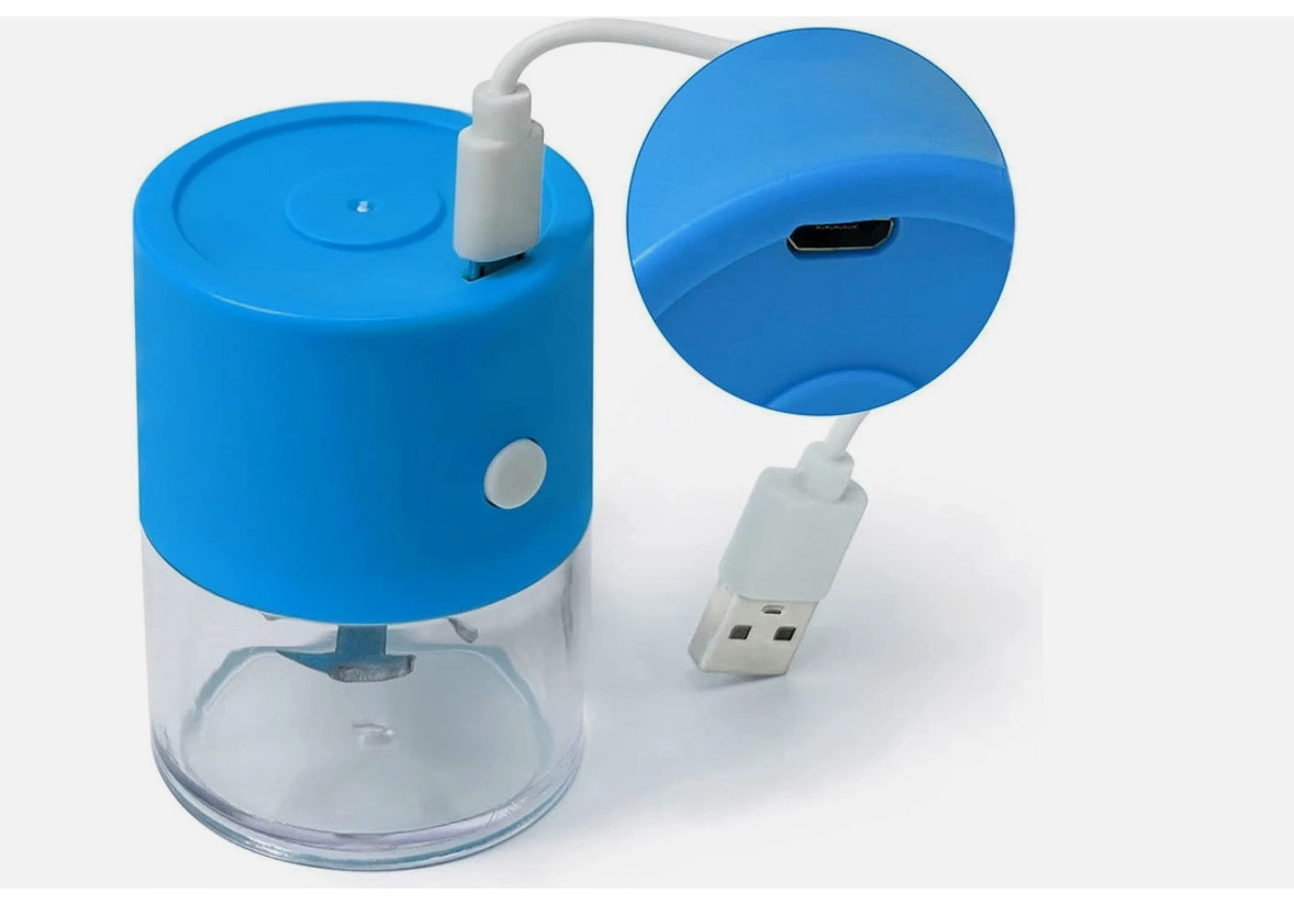 Cookies Electric Grinder Portable USB Rechargeable Mini Auto Herb Crusher Black*