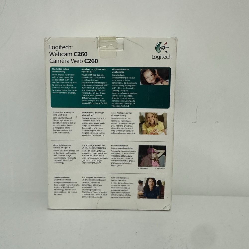 Logitech C260 Webcam - Dark Fleur New Sealed