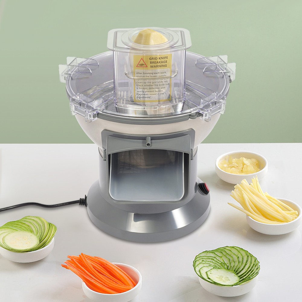 4-In-1 Electric Vegetable Dice Chopper Multifunctional Fruit Slice Processor