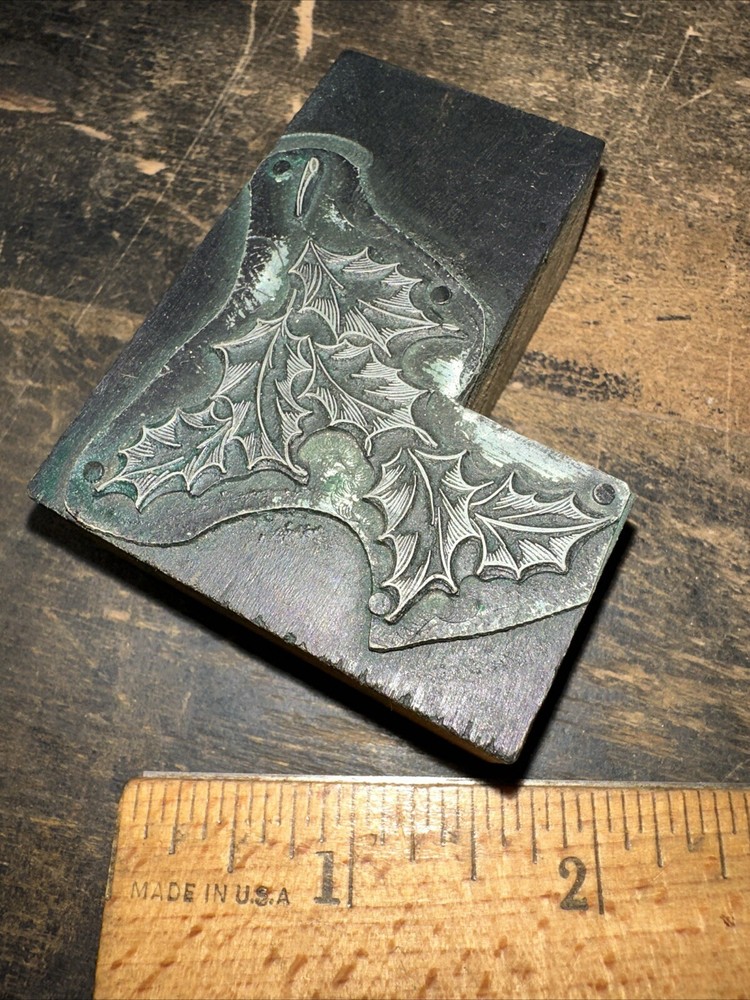 Printing Block ( Beautiful Leaves ) Corner Block￼