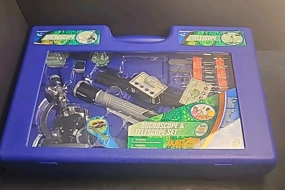 New Edu Science Microscope & Telescope Set 100 Pieces