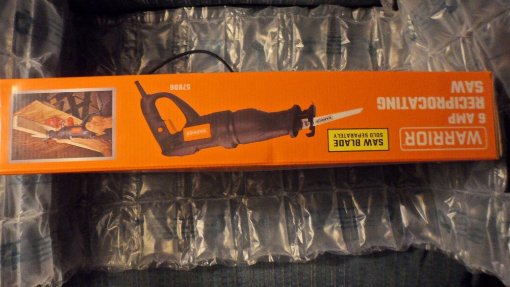 WARRIOR 6 Amp Rotating Handle Variable Speed Reciprocating Saw New In Box