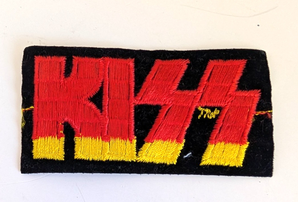 KISS  Logo Embroidered Patch Iron On Sew On Vintage New  5746