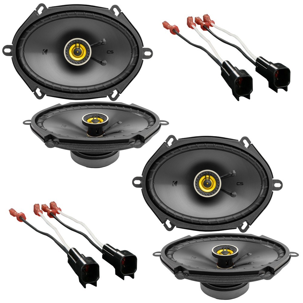 Kicker 6x8" Front+Rear Speaker Replacement For 1999-2004 Ford F-250/350/450/550