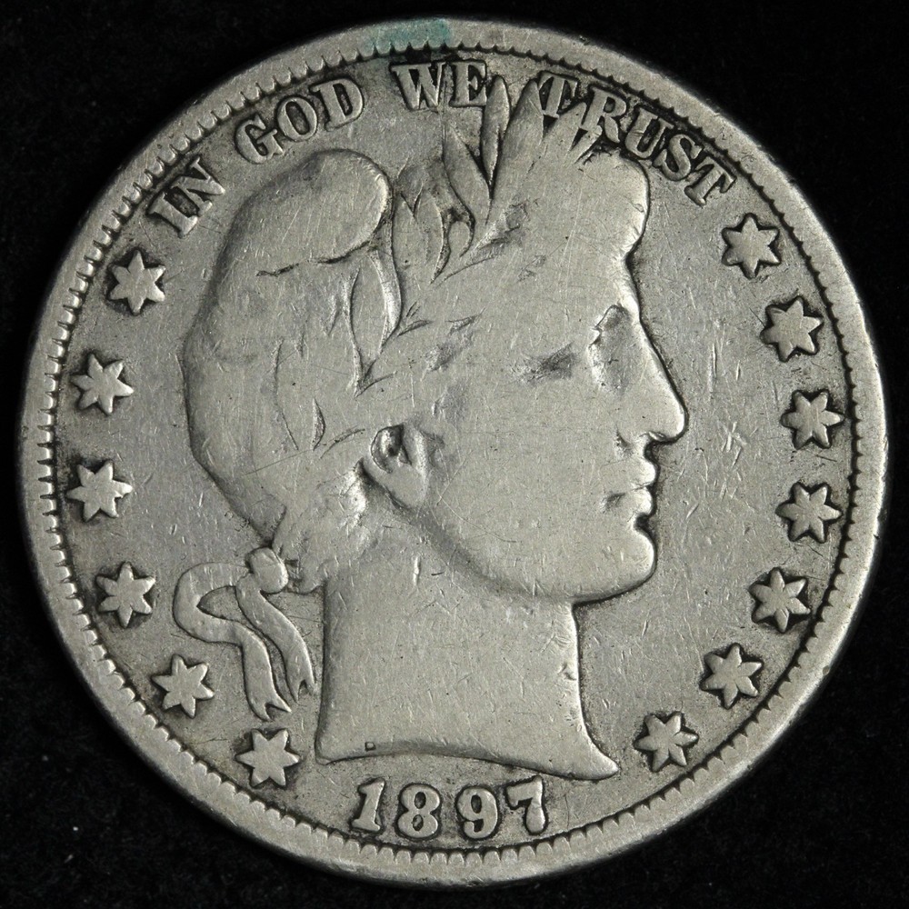 1897-O Barber Silver Half Dollar FINE+/VF E333 SACNU