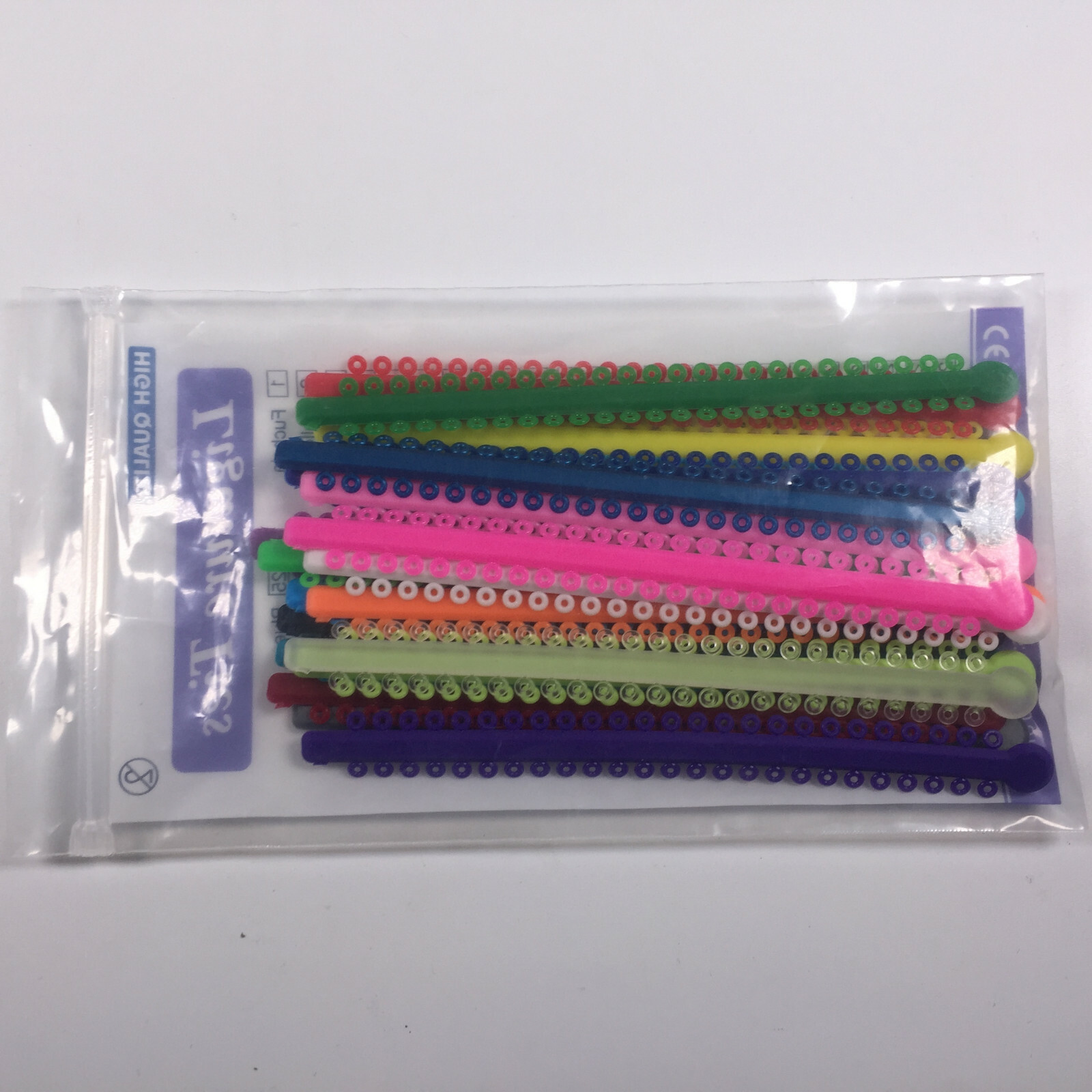 Dental Ligature Ties Light Force Ortho Rubber Elastic Band 1000Ring/Bag 48colors