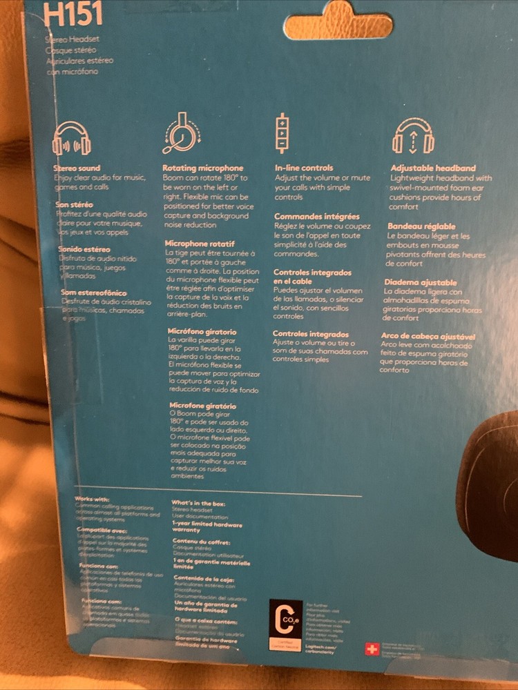 Logitech H151 Stereo Multi Device Headset with In Line Controls