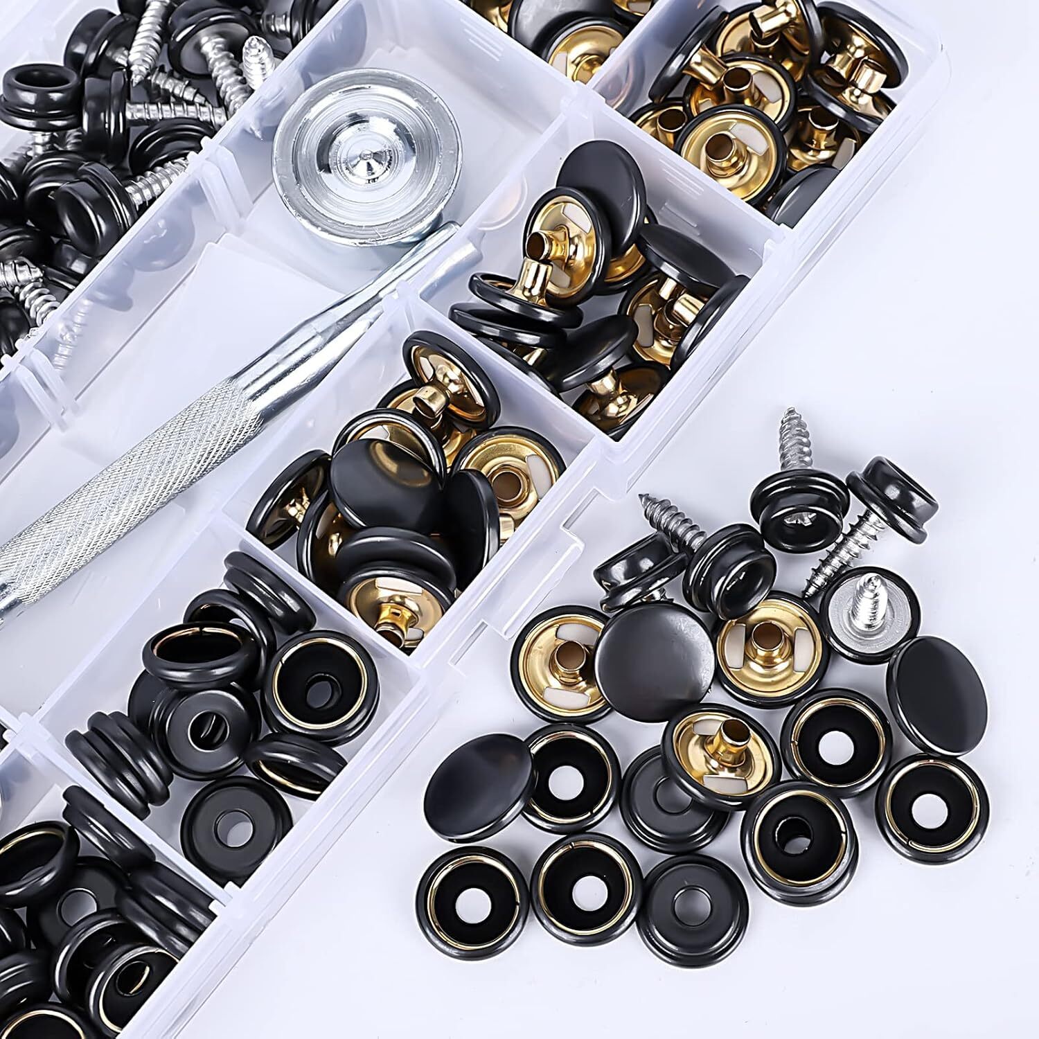 Screw Snap Fastener Stainless Steel Boat Canvas Press Stud Cover Button Kit